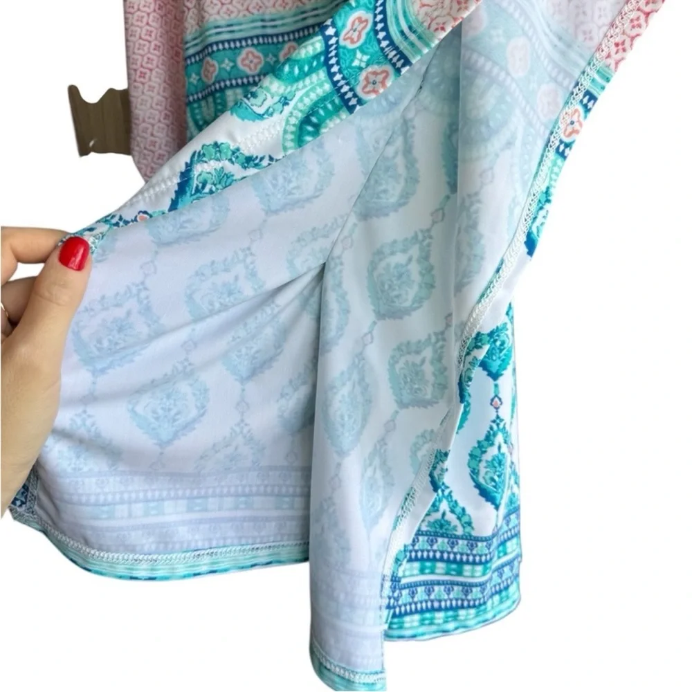 CABANA LIFE Front Waist Tie Printed Cover Up Dress Size XS - Picture 5 of 12